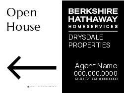 18x24 Standard Open house with Plasticade Frame - Black