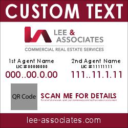 4x4 Double Agent Commercial Sign - Small QR Code