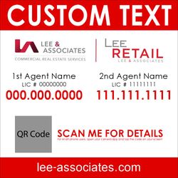 4x4 Double Agent Retail Sign - Small QR Code