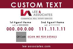 4x6 Double Agent Commercial Sign - Small QR Code
