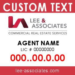 4x4 Commercial Sign Red