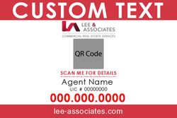 4x6 Commercial Sign - Big QR Code Red
