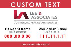 4x6 Double Agent Commercial Sign Red