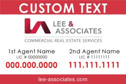 4x6 Double Agent Commercial Sign Red
