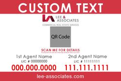 4x6 Double Agent Commercial Sign - Big QR Code Red