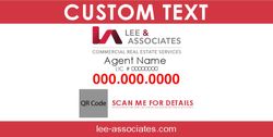 4x8 Commercial Sign - Small QR Code Red