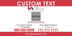 4x8 Double Agent Commercial Sign - Big QR Code Red