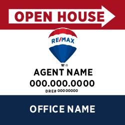 24x24 Open House Sign - New Layout