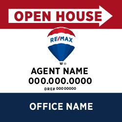 20x20 Open House Sign - New Layout
