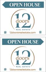 12 Doors 18x24 Generic Open House 