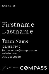 24x36 Single Agent Black Panel - Team Name Subline