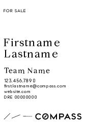 24x36 Single Agent White Panel - Team Name Subline