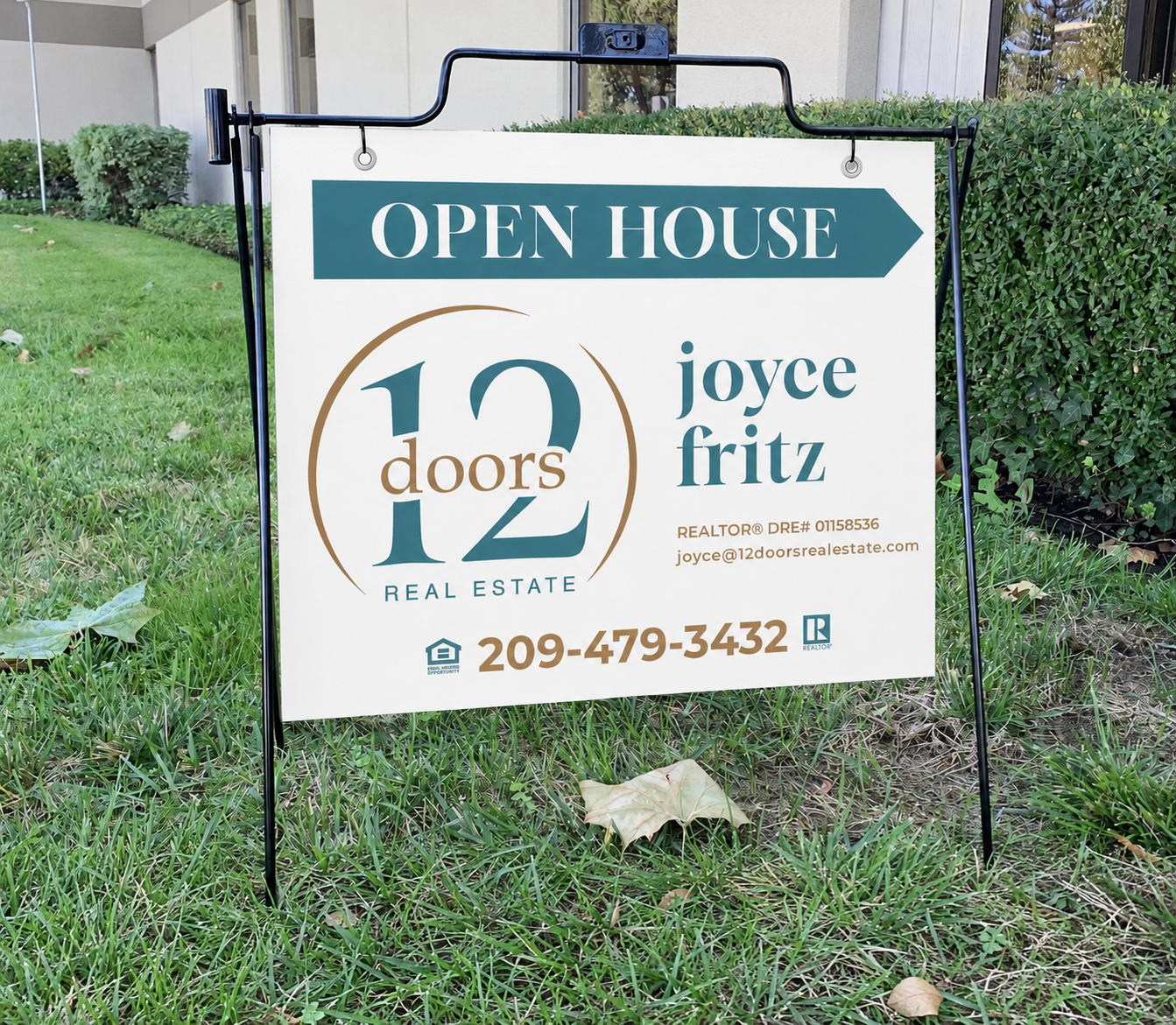 12 Doors 18x24 Open House