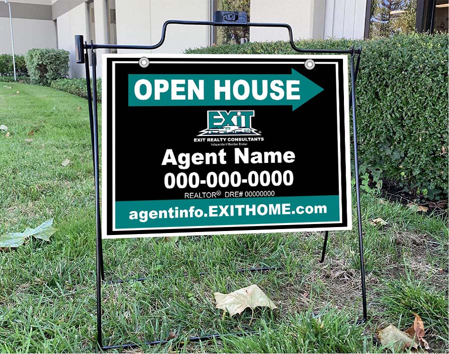 Exit 18x24 Open House with Metal Frame