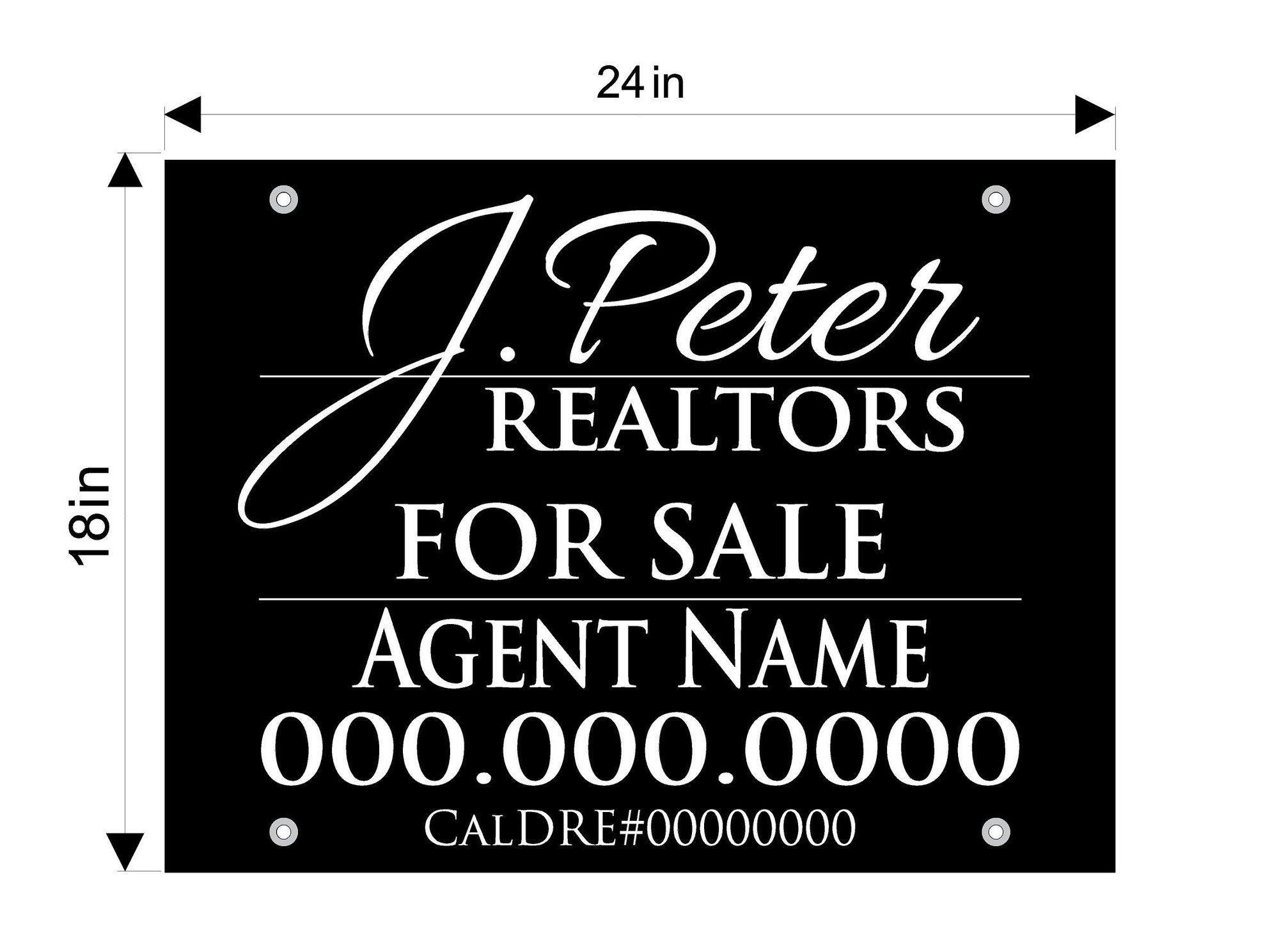 J Peter 18x24 Agent Panel