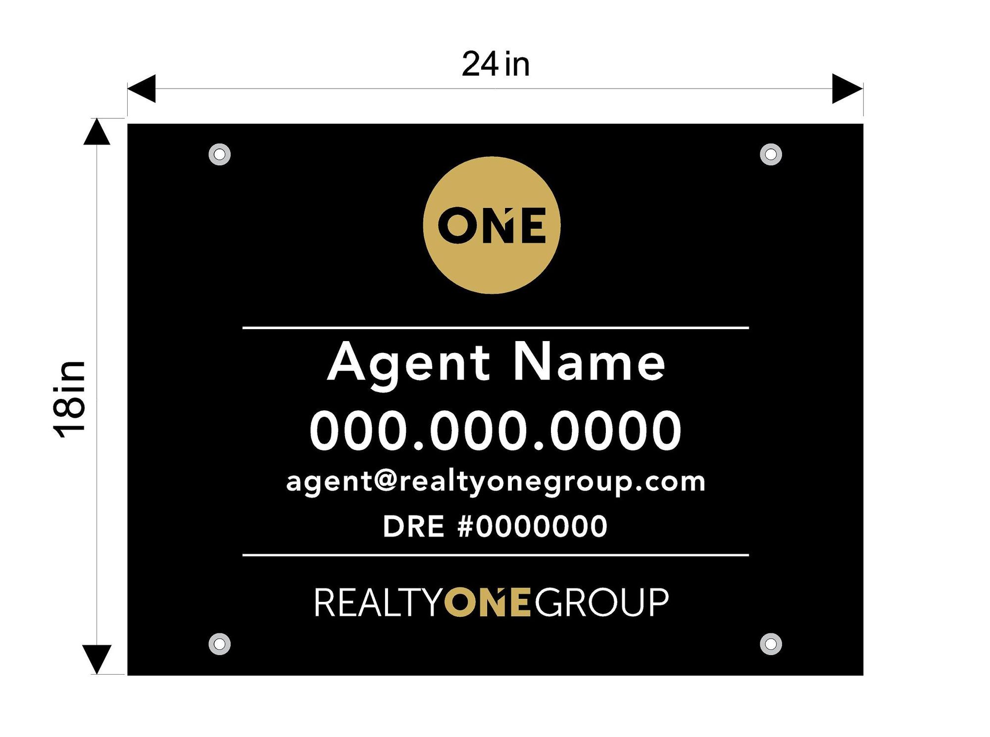 Realty ONE Group 18x24 Agent Panel
