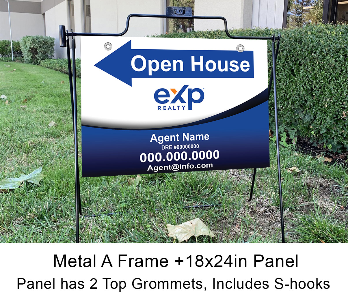 EXP 18x24 Open House with Metal Frame