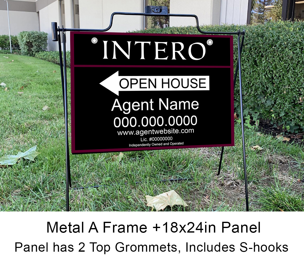 Intero 18x24 Open House with Metal Frame