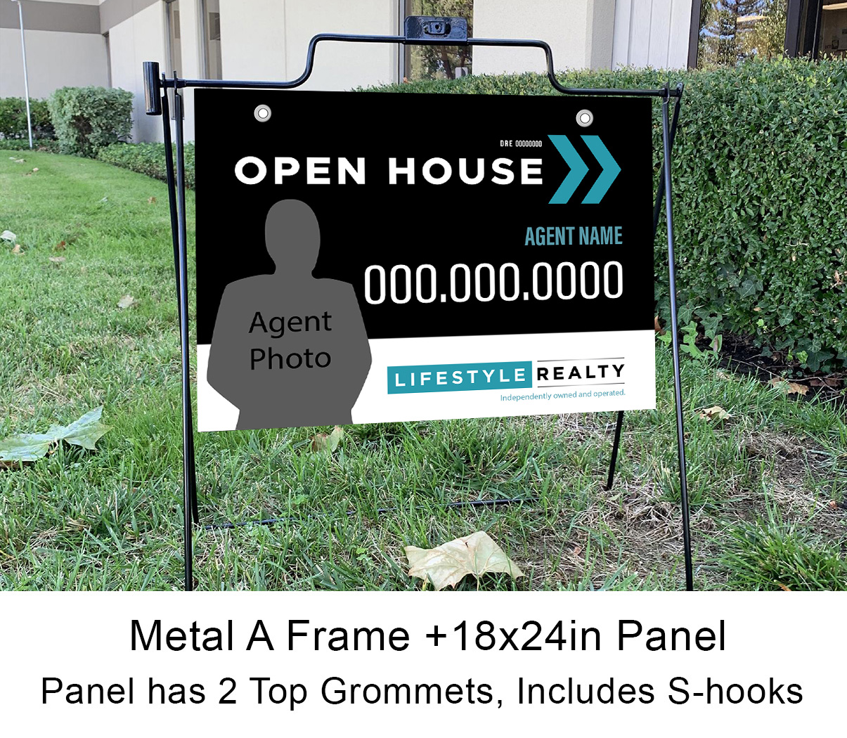 Lifestyle 18x24 Open House with Metal Frame