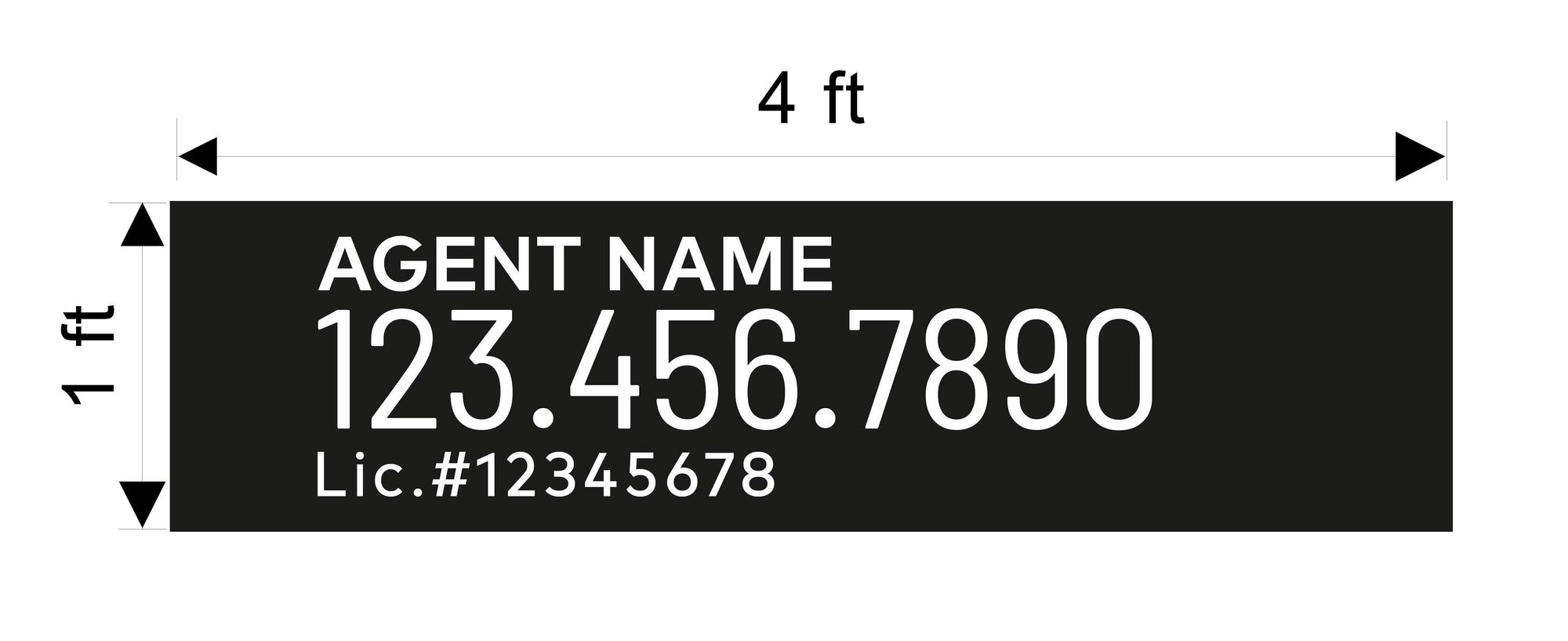 Century 21 1x4 Name Rider - Fastpost