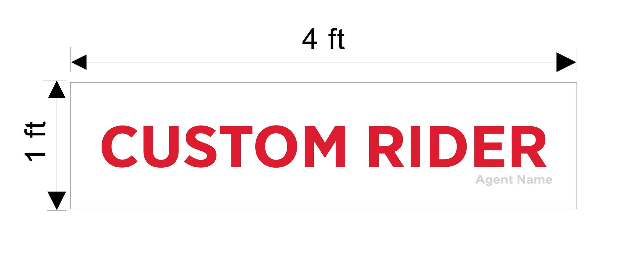 RE/MAX 1x4 Commercial Rider