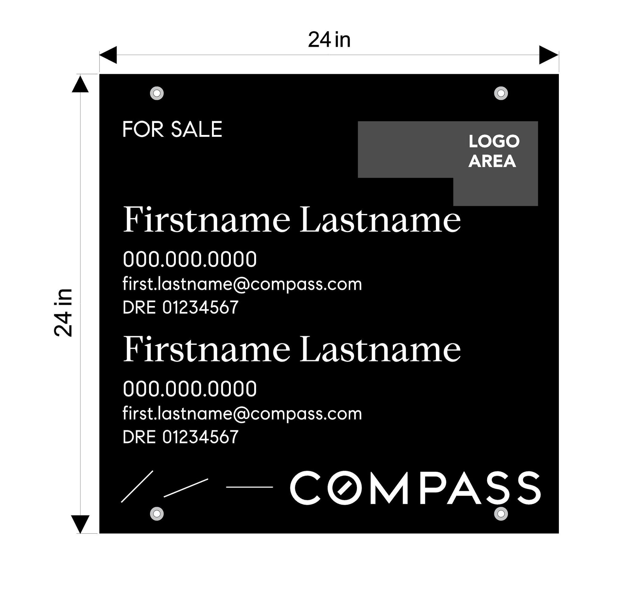 Compass 24x24 Double Agent panel