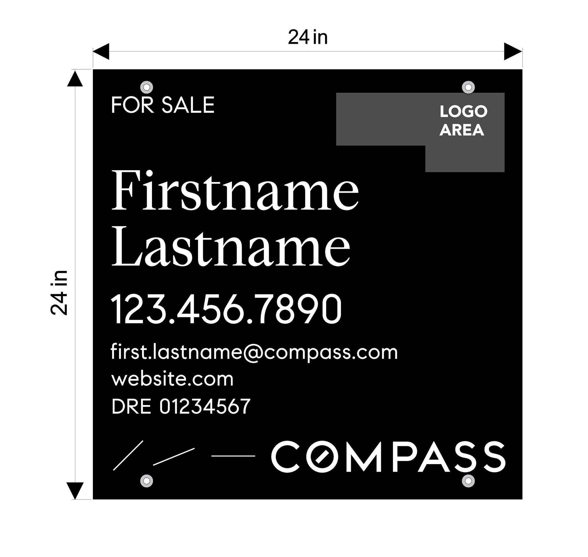 Compass 24x24 Single Agent panel