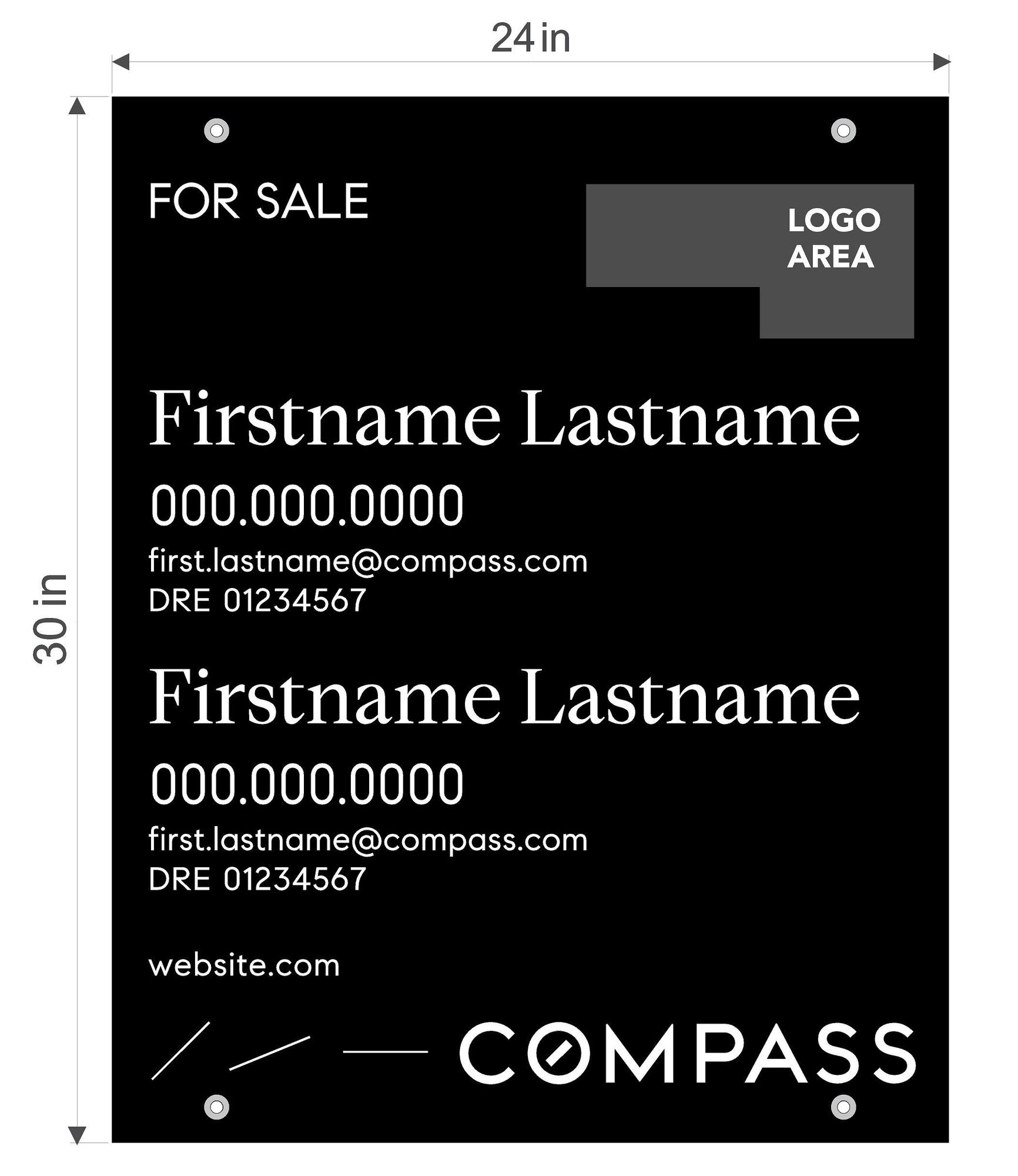 Compass 24x30 Double Agent Panel