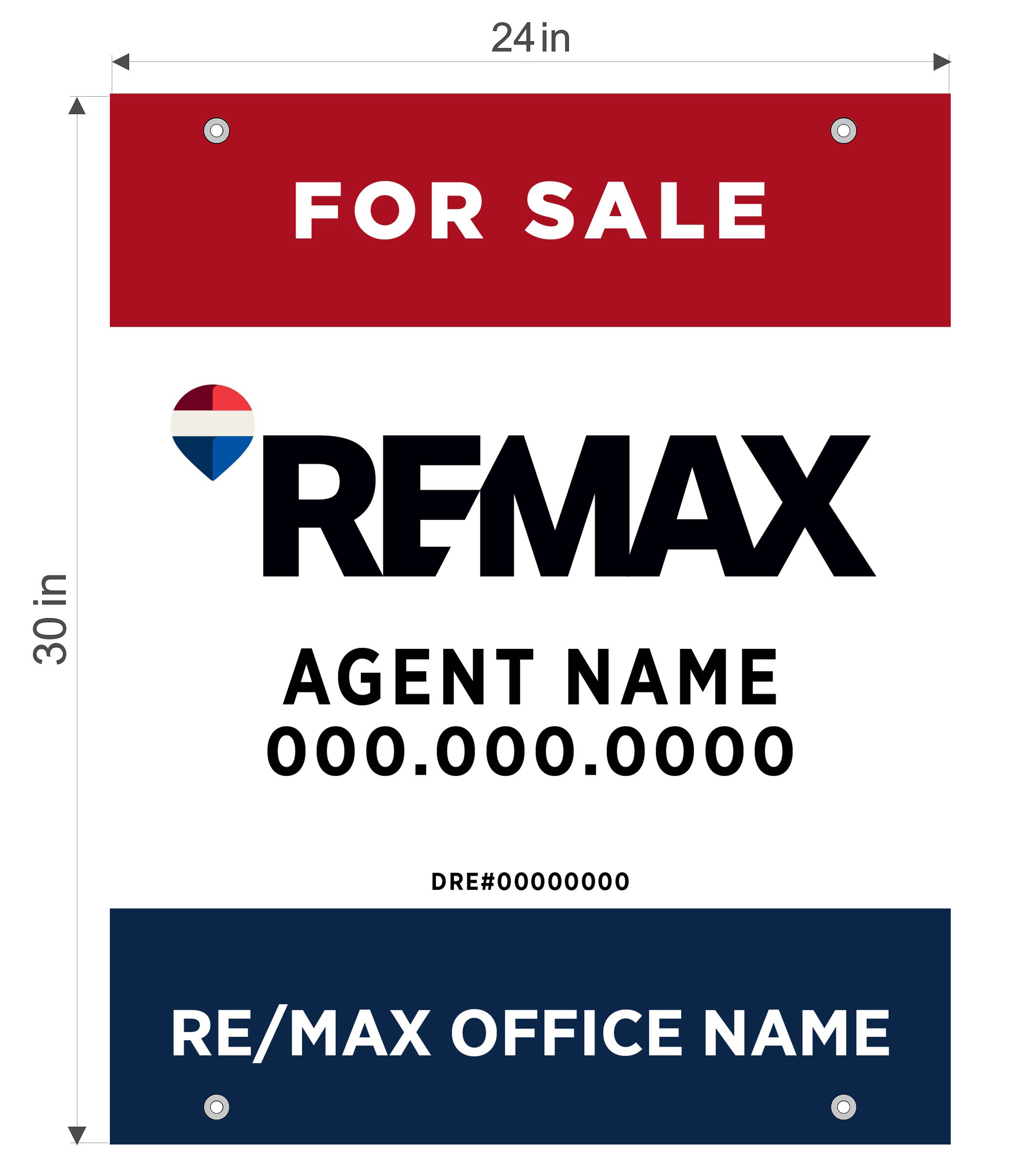RE/MAX 24x30 Agent Panel