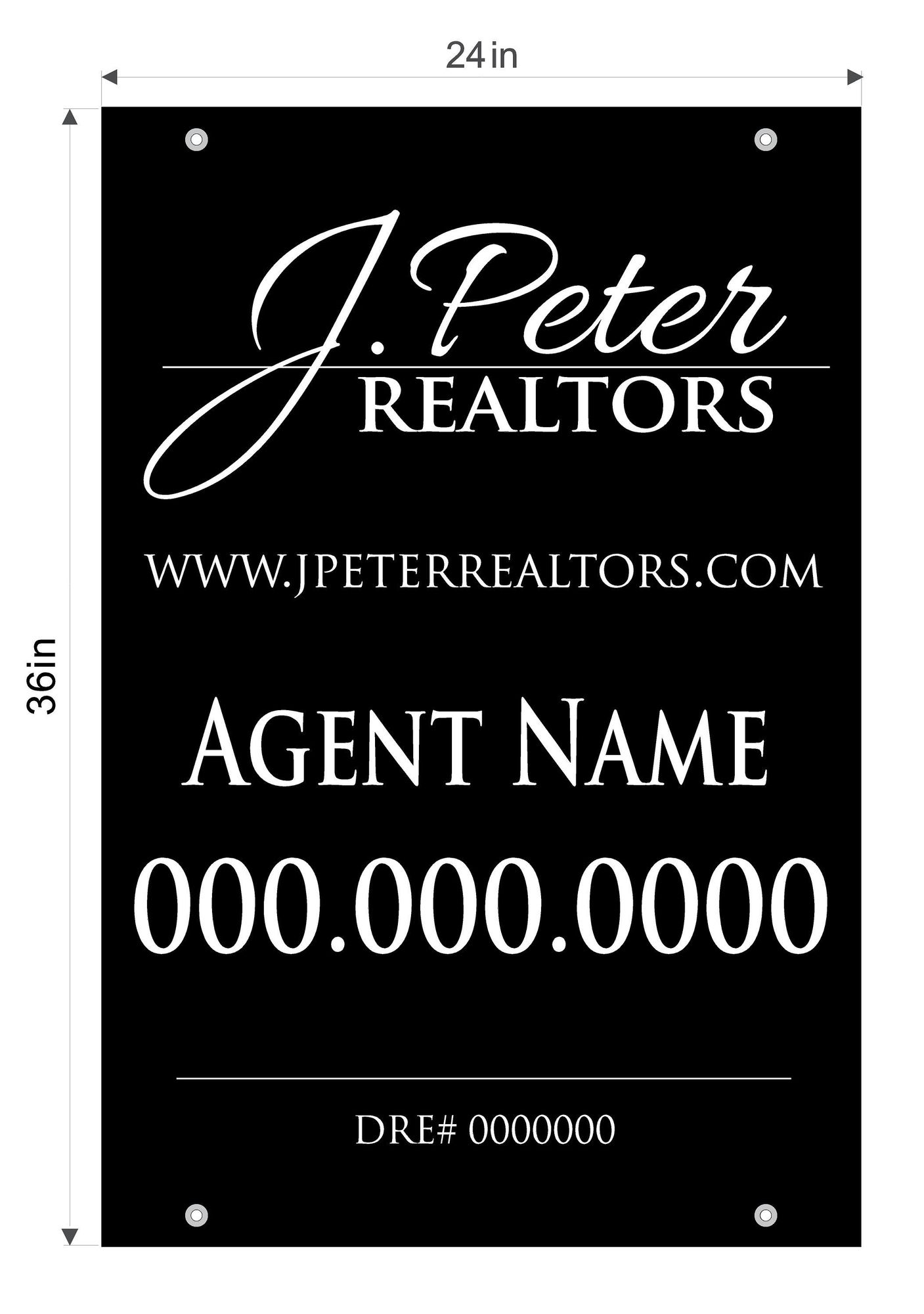 J Peter 24x36 Agent Panel