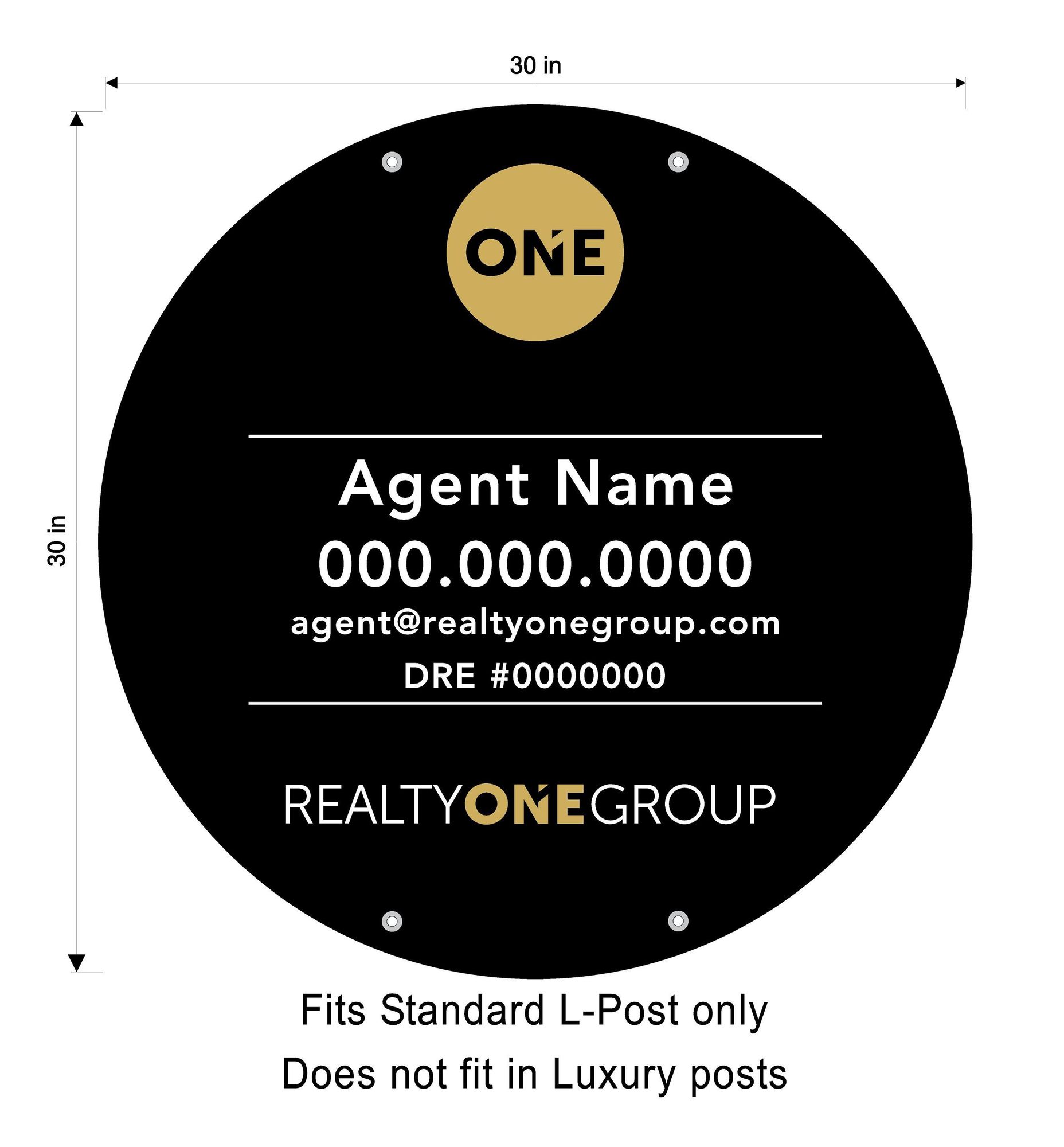 Realty ONE Group 30x30 Circle Panel