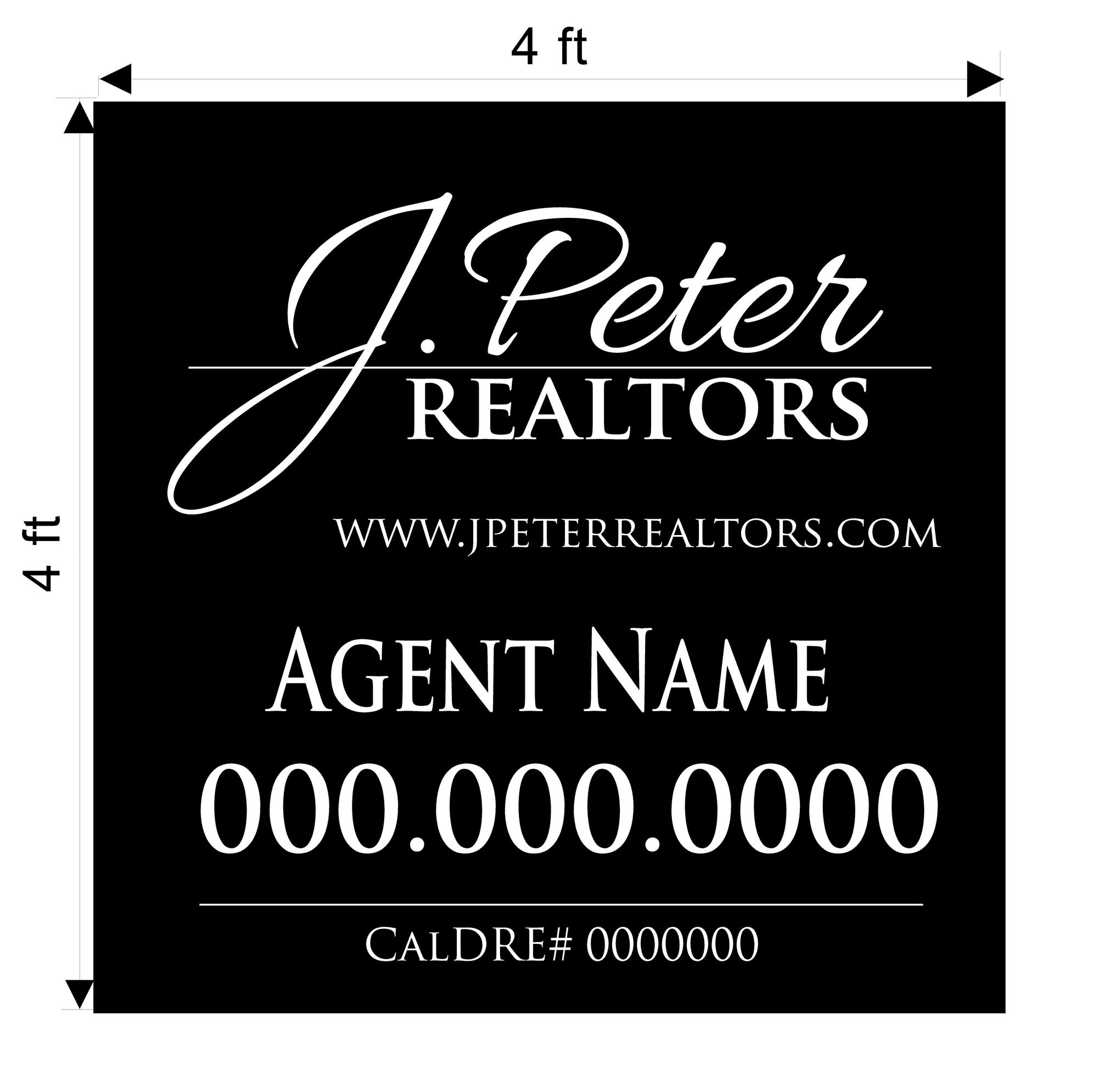 J Peter 4x4 Commercial Sign
