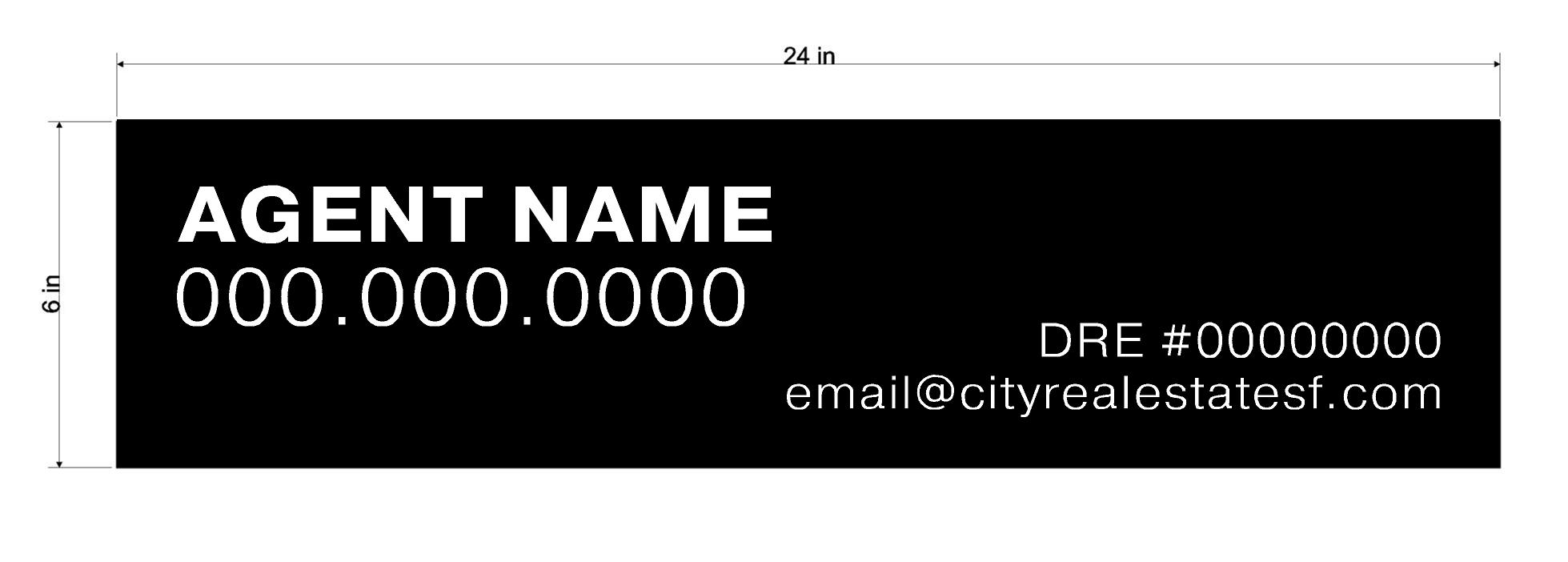 City Real Estate 6x24 Rider