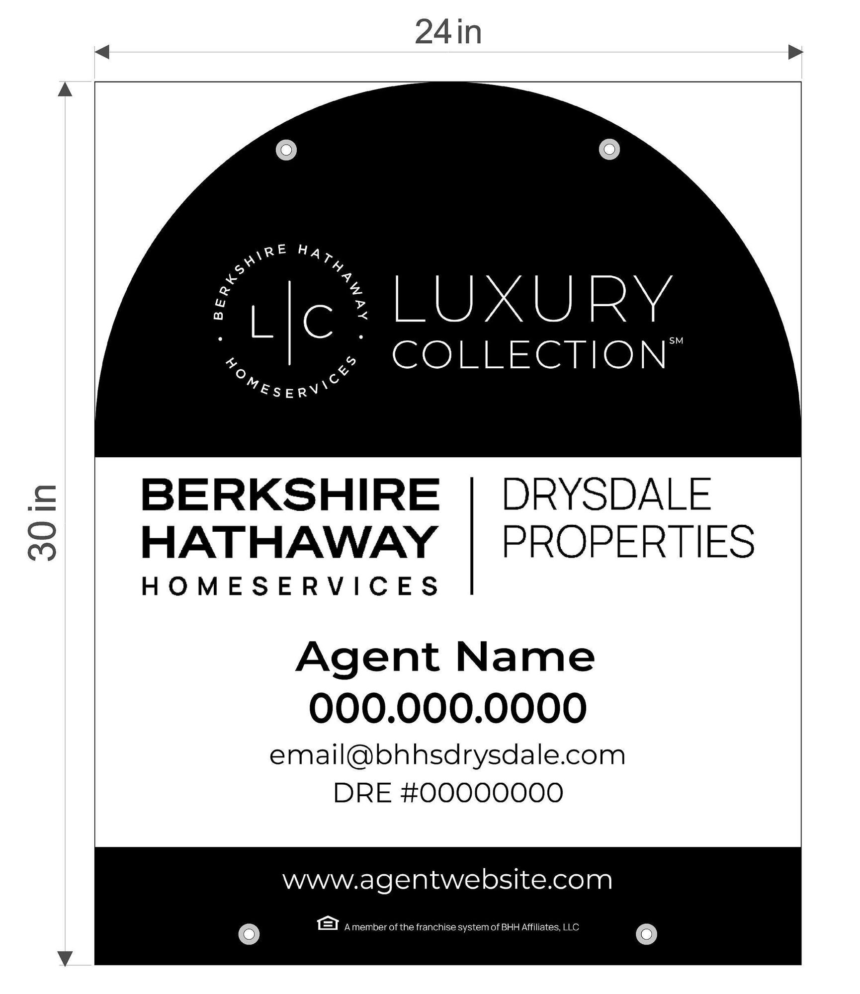 Berkshire Hathaway 24x30 Luxury Dome Panel