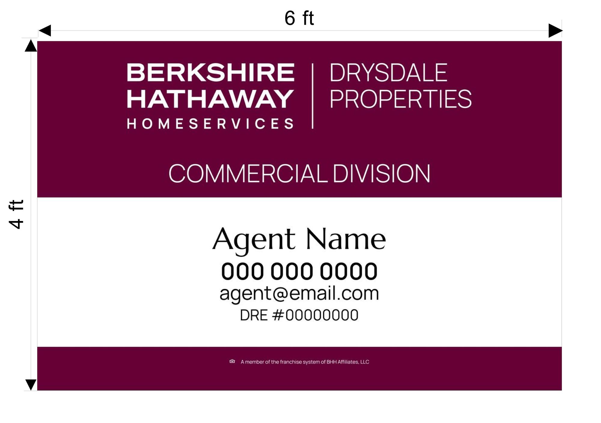 Custom 4x6 Commercial Sign