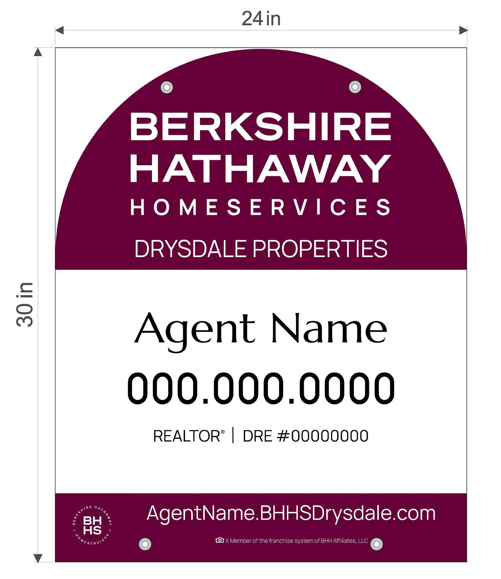 Berkshire Hathaway 24x30 Dome Panel