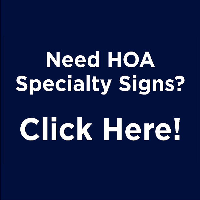 HOA Specialty Signs