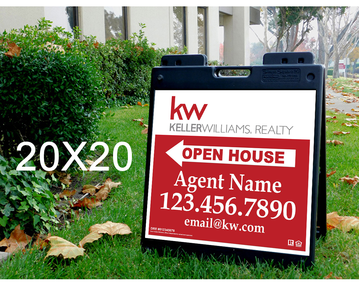 Keller Williams 20x20 Open House with Plasticade Frame