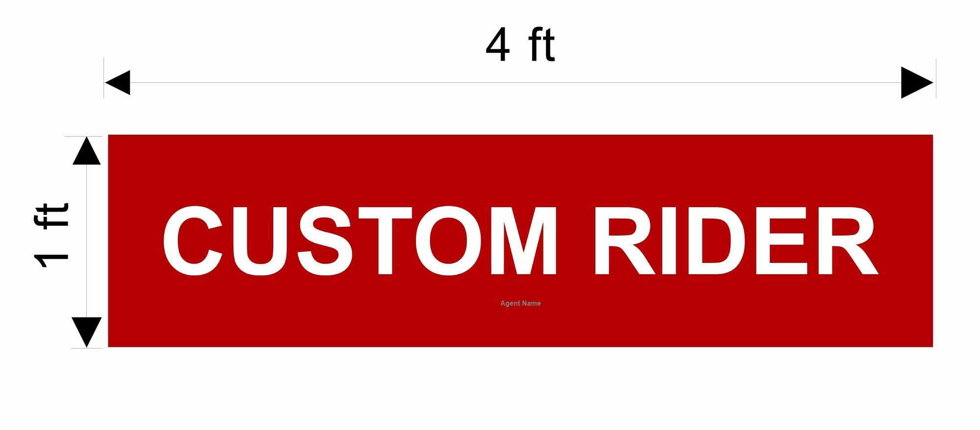 Keller Williams 1x4 Commercial Rider