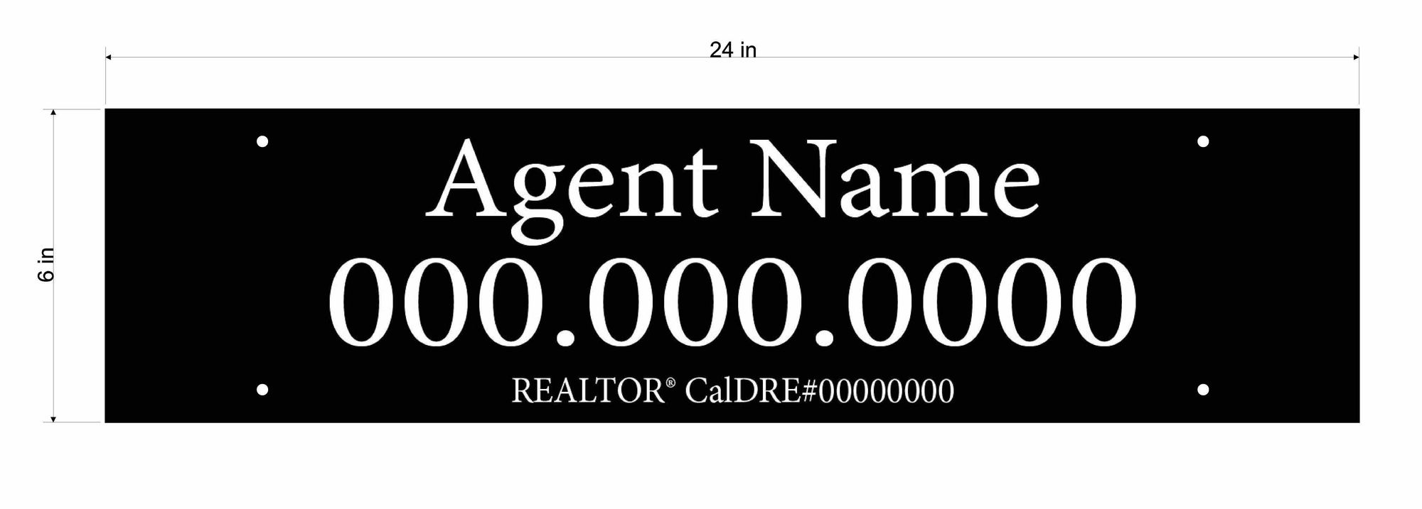 Keller Williams 6x24 Name Rider