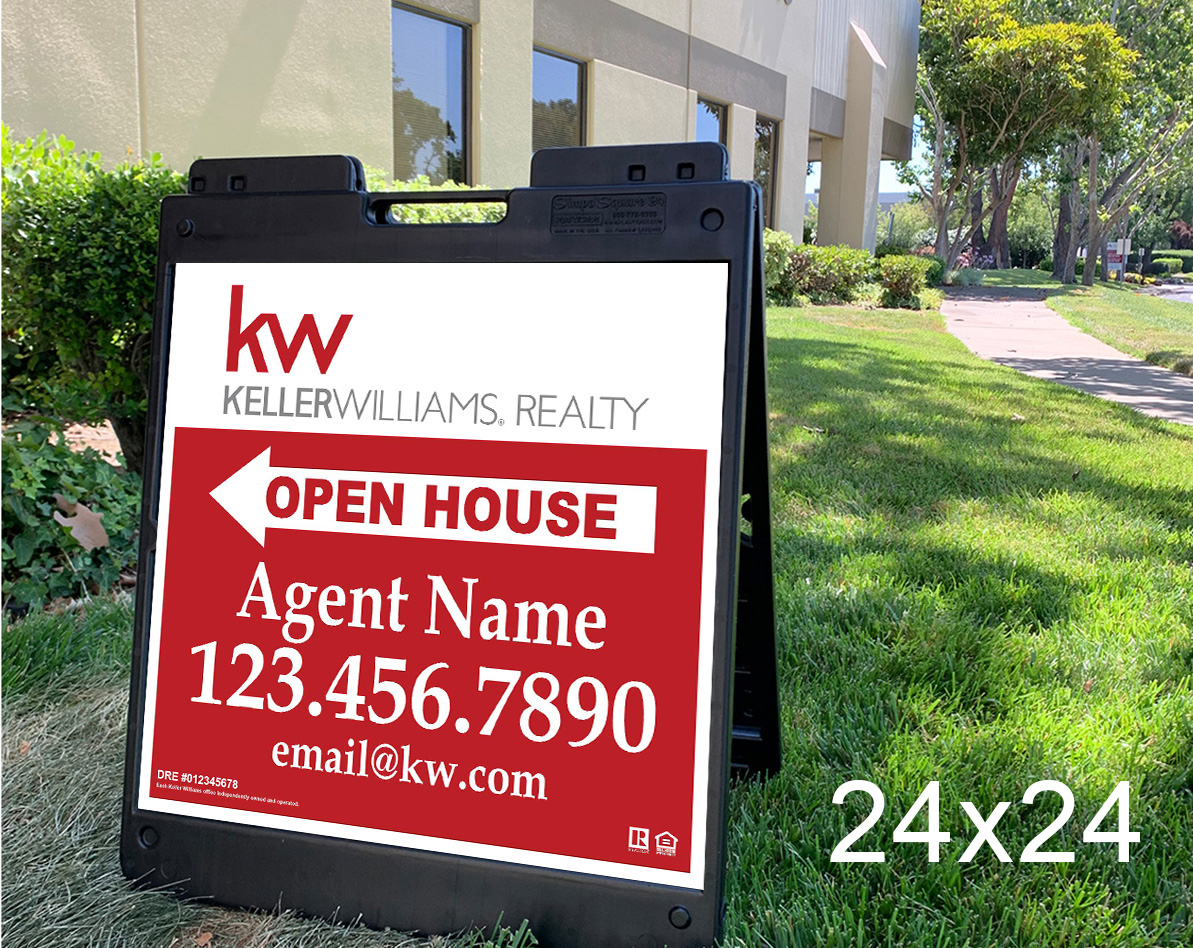 Keller Williams 24x24 Open House with Plasticade Frame