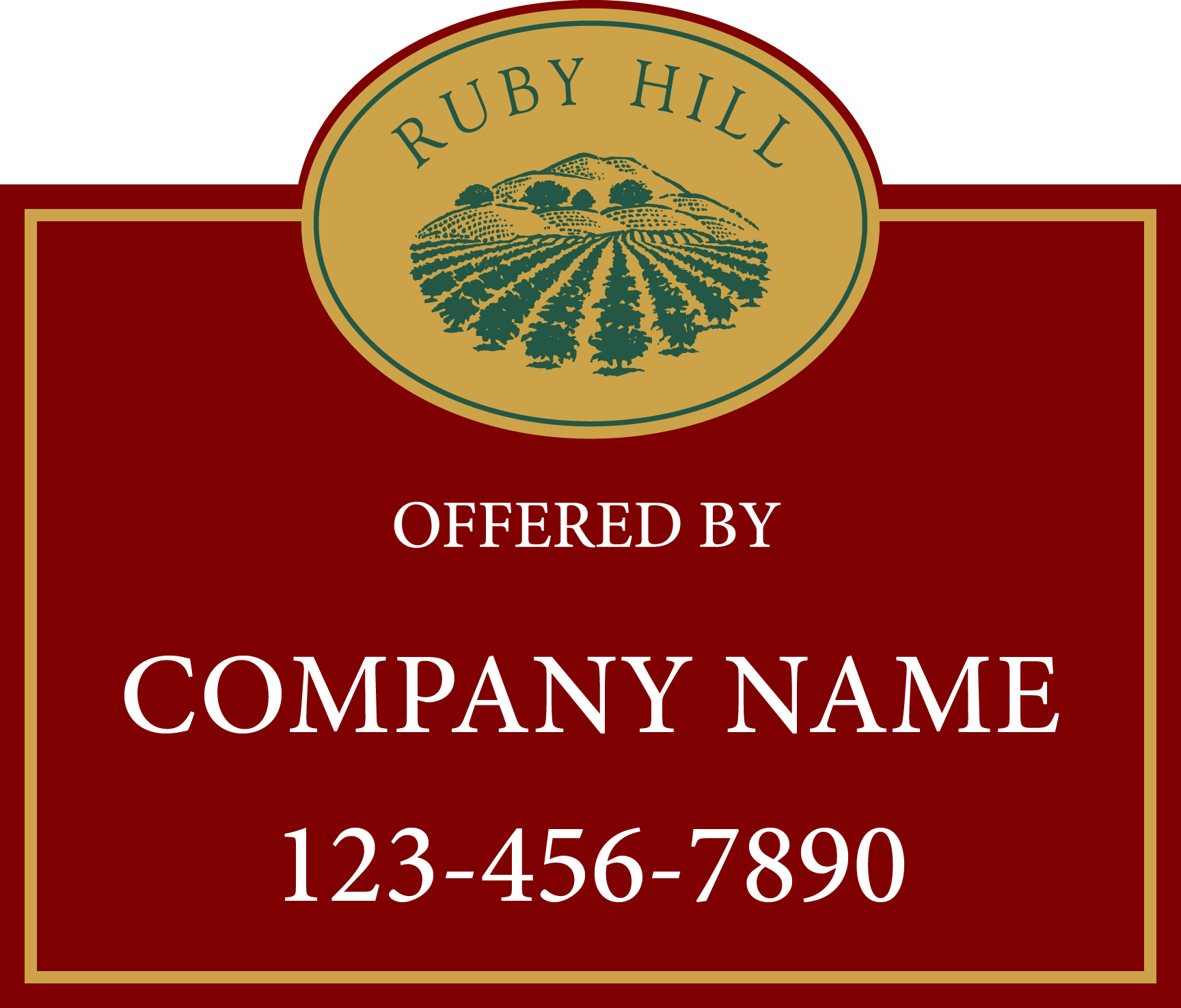 Ruby Hill HOA sign