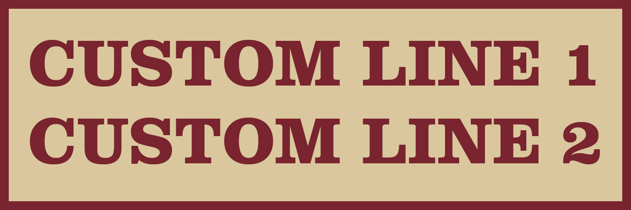 Stonebrae Custom Rider (2 Lines) 1