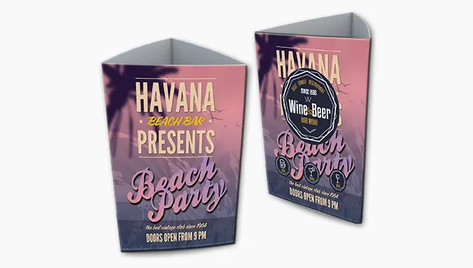 Tent Card Standard 2