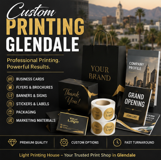 Custom printing services in Glendale 