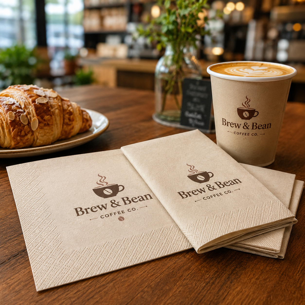 Custom Coffee Shop Napkins Custom Coffee Shop Napkins | Light Printing House