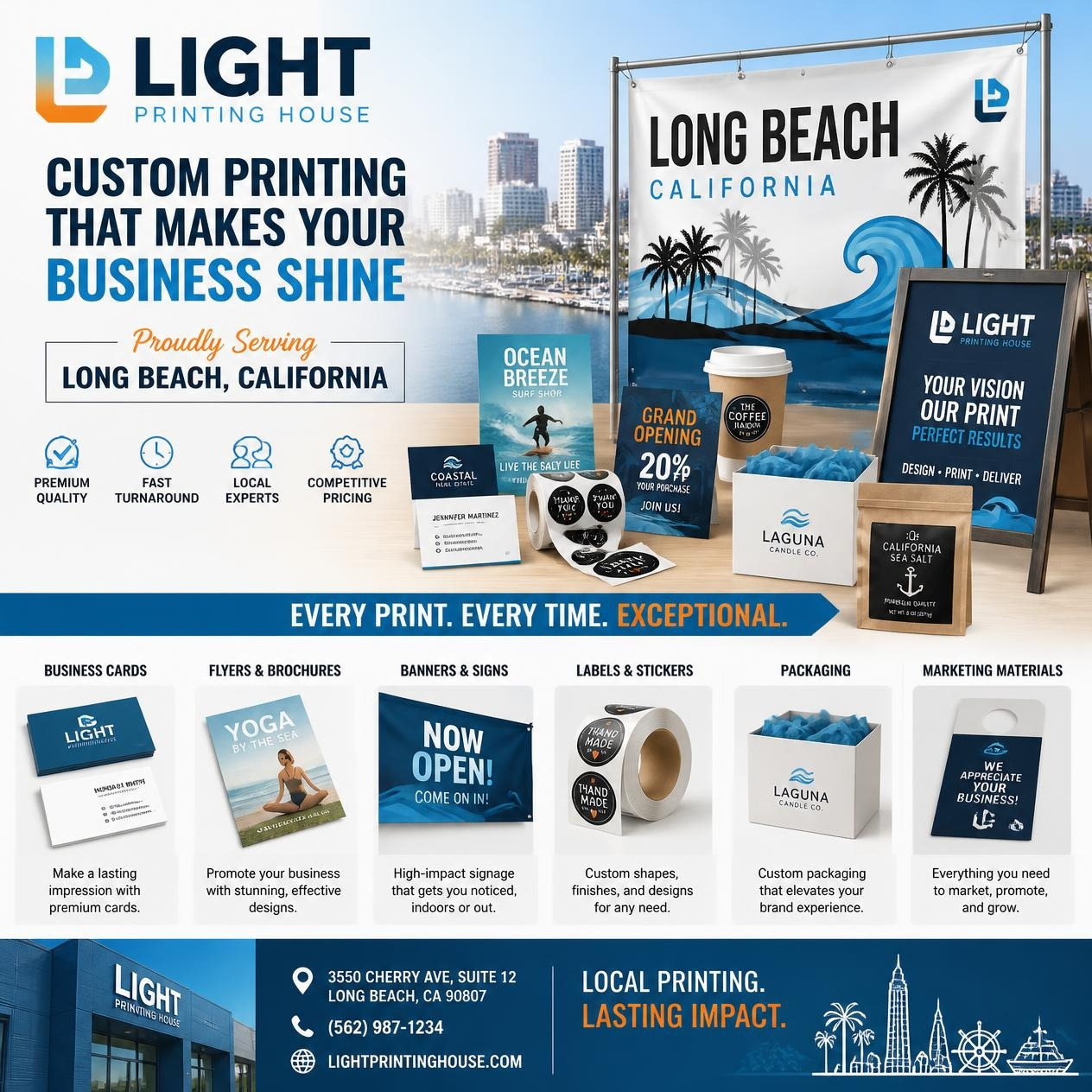 Custom Printing Long Beach | Light Printing House