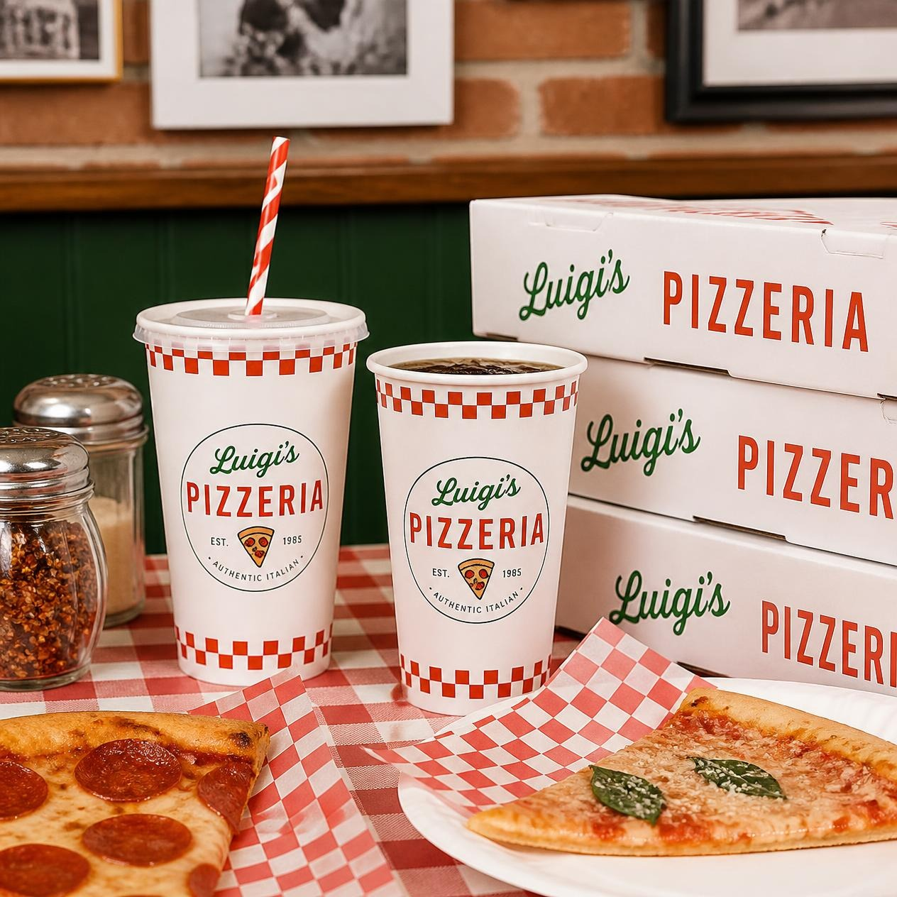 Custom Pizzeria Paper Cups Custom Pizzeria Paper Cups | Light Printing House