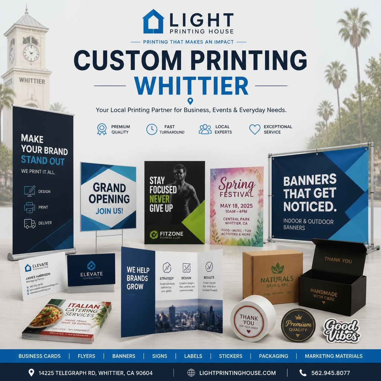 Custom Printing Whittier | Light Printing House