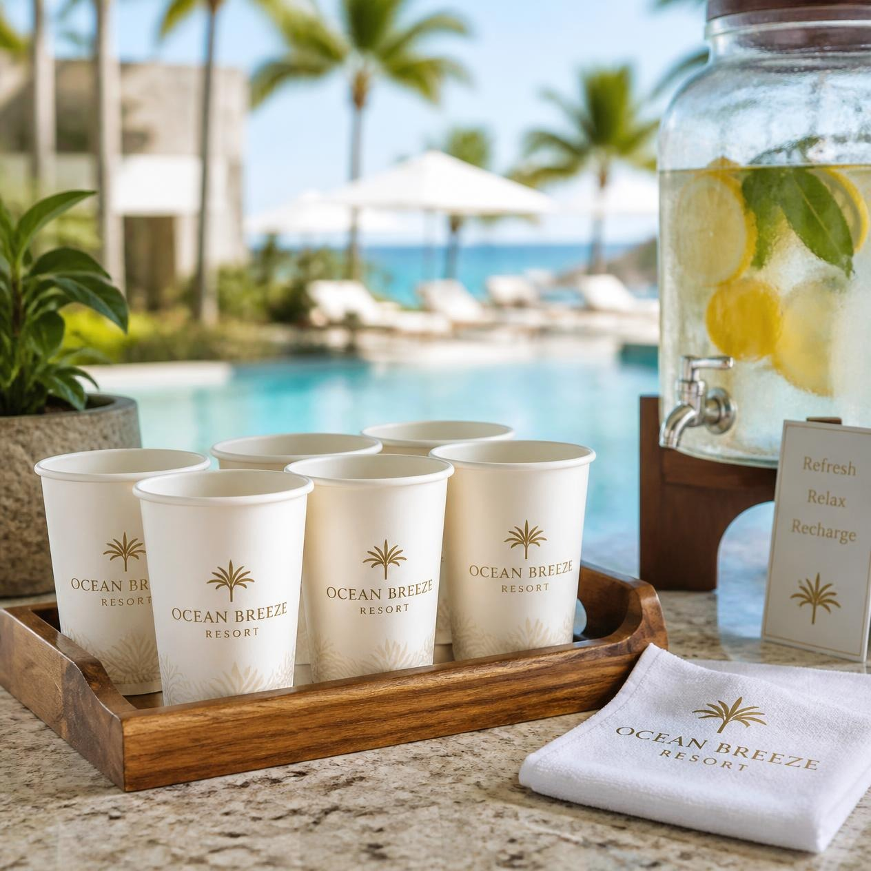 Custom Resort Paper Cups | Light Printing House